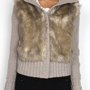 Club Monaco Fur Sweater